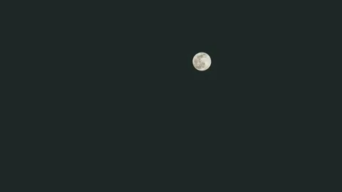 Full moon time lapse in dark night. Stock Footage 170667885
