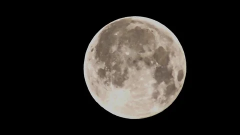 Full Moon – time lapse, detail Stock Footage 79393133
