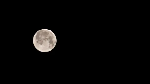 Full Moon – time lapse, detail Stock Footage 79393162