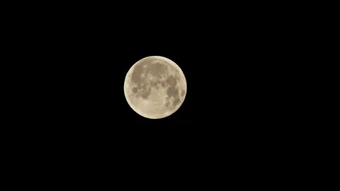 Full Moon – time lapse, detail Stock Footage 79393376