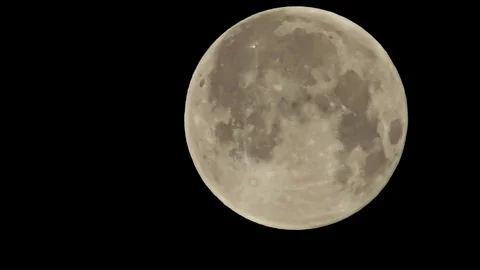 Full Moon – time lapse, detail Stock Footage 79393459