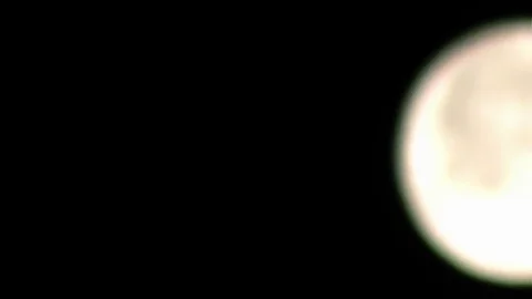 Full Moon – time lapse, detail Stock Footage