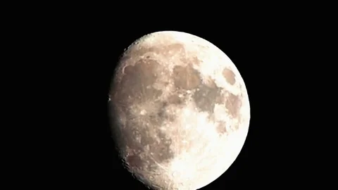 Full moon time-lapse as it eventually becomes obscured by clouds Stock Footage 85137785