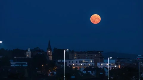 Full moon timelapse 1 Vídeos de archivo 250607061