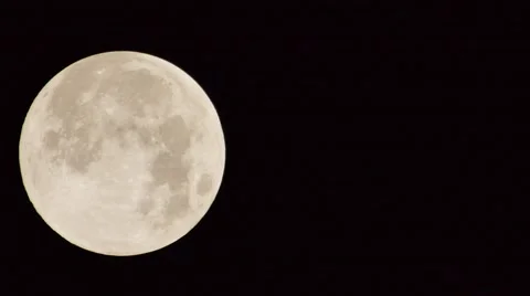 Full moon timelapse 2 (slow) Stock Footage 41970359