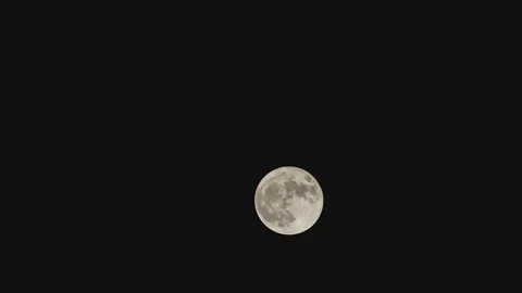 Full Moon Timelapse in clear and dark Sky Stock Footage 96119252