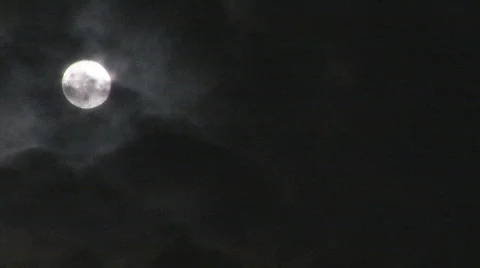 Full Moon Timelapse Stock Footage 644844