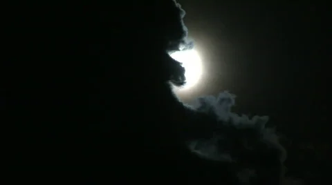 Full Moon Timelapse Stock Footage 725879
