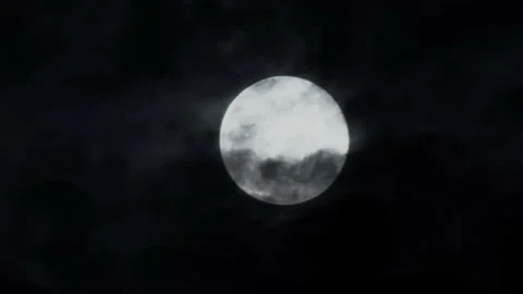Full Moon Timelapse Stockbeeldmateriaal 140273554