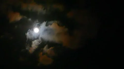 Full moon timelapse Stock Footage 168924085