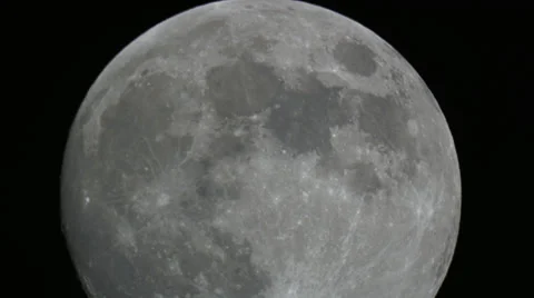 Full moon transit closeup 4K Stock Footage 36806977