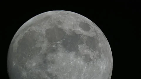 Full moon transit closeup HD Stock-Footage 36794033