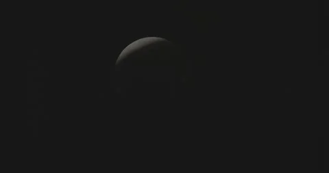 Full Moon Turns Deep Red During Total Lunar Eclipse, Austral View 8K Stock Footage 334100981