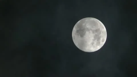 Full Moon (upper right corner) 库存影片 12192787