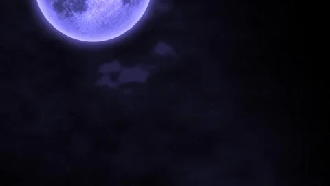 Full moon view on a misty and foggy night. Full moon night sky. moon time l.. Stock Footage 293486047
