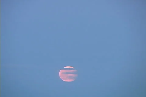 Full Moon Zoom Out Stock Footage