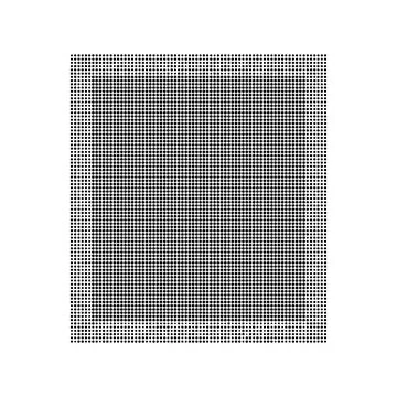 Full page halftone pattern black dots on white background vector illustration Stock Illustration