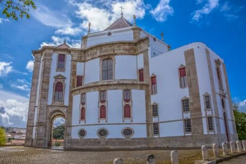 Full panoramic view of the classic baroque building Stock Photos