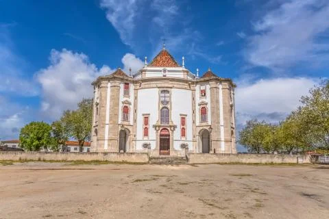 Full panoramic view of the classic baroque building Stock Photos