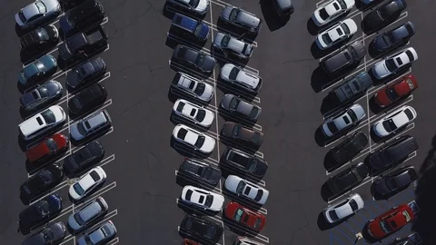 Full Parking Lot Stock Footage 109234574