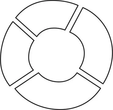 Full Pie Chart Data Visualization Illustration Stock Illustration