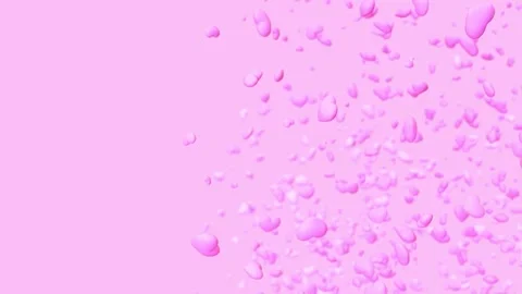 Full of pink hearts in vertical motion on a pink background 스톡 동영상 262548664