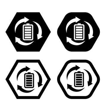 Full power battery flat icon vector illustration symbol Isolated template. Stock Illustration