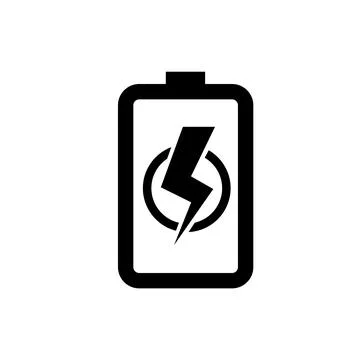Full power battery flat icon vector illustration symbol Isolated template. Illustrazione stock