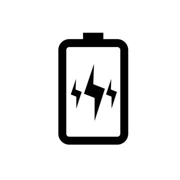Full power battery flat icon vector illustration symbol Isolated template. Stock Illustration