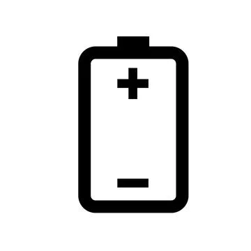 Full power battery flat icon vector illustration symbol Isolated template. Stock Illustration