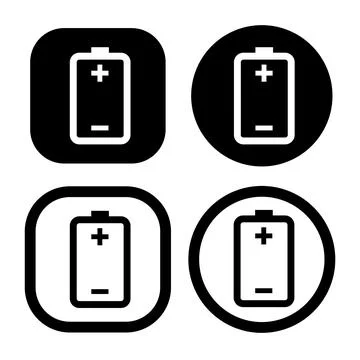 Full power battery flat icon vector illustration symbol Isolated template. Illustrazione stock