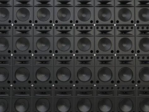 Full range speakers background Stock Illustration