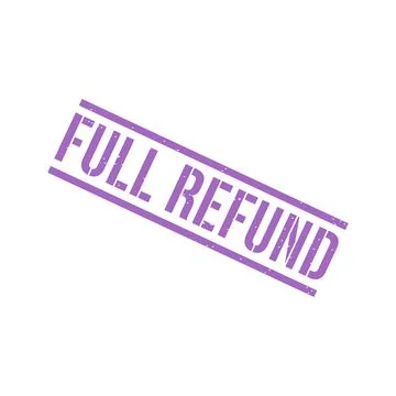 Full Refund Stamp, Full Refund Grunge Square Sign Stock Illustration