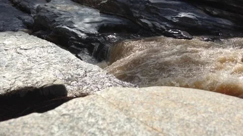 Full river flows in thailand park Video stock 71669653