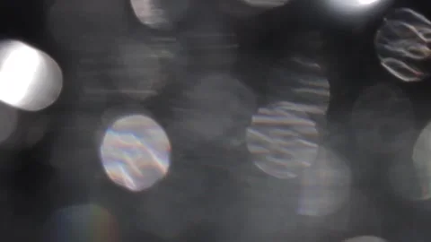 Full screen abstract sparkling crystal leak video bokeh ring Stock Footage 317479137