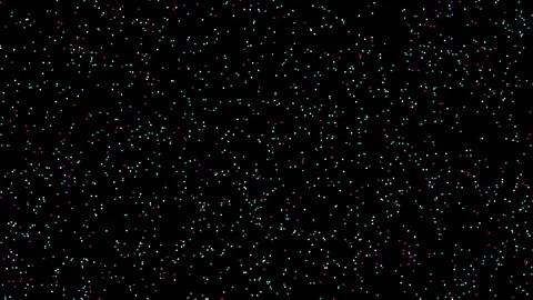 Full screen animated colored particles in black Vídeos de archivo 322551708