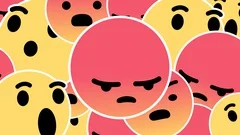 Scared Emoji with Luma Matte, Stock image