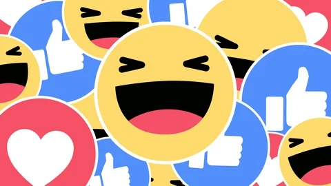 Full screen animated transition - happy like and heart emojis -  luma matte Vidéo 130127677