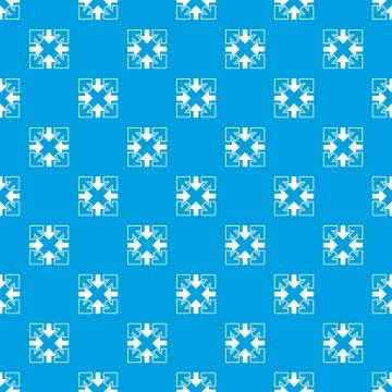 Full screen arrows pattern vector seamless blue Illustrazione stock