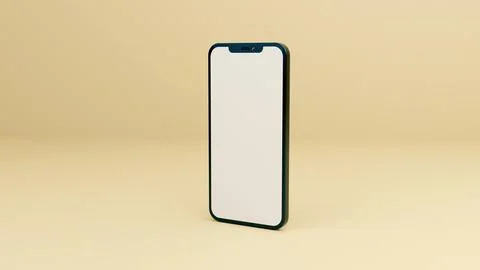 Full screen black smartphone mockup design with mobile app presentation tem.. Иллюстрация