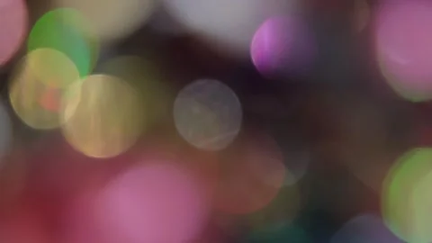 Full-screen bokeh video with a transformative, futuristic, dynamic holographic b Stock Footage 317479398