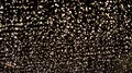 Full screen chains of lights at night moving in the wind 4k or 4k+ Resolution