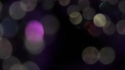 Full-screen colored bokeh in black Vídeos de archivo 318662961