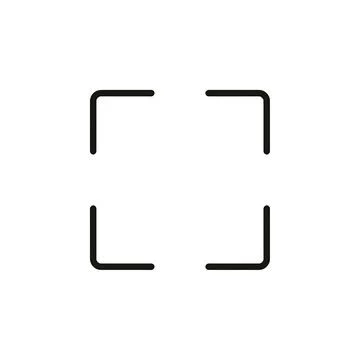 Full Screen Display Expand Vector Icon 스톡 일러스트