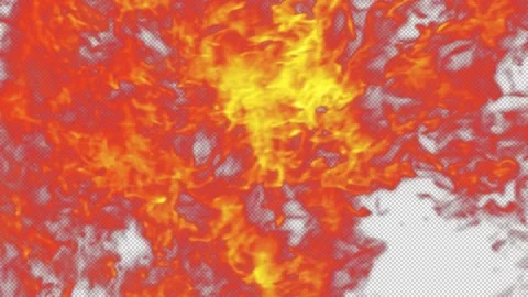 Full-Screen Fire On Alpha Stock Footage 168580541