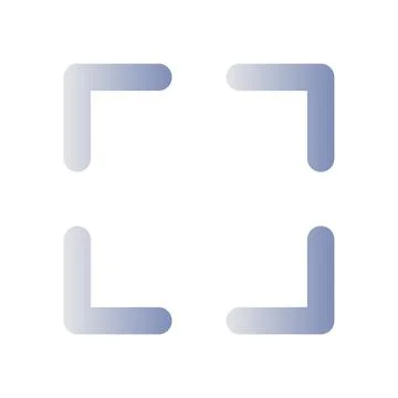 Full screen flat gradient color ui icon 스톡 일러스트