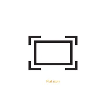 Full screen flat vector icon. Illustrazione stock