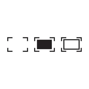 Full screen flat vector icon. 库存插图