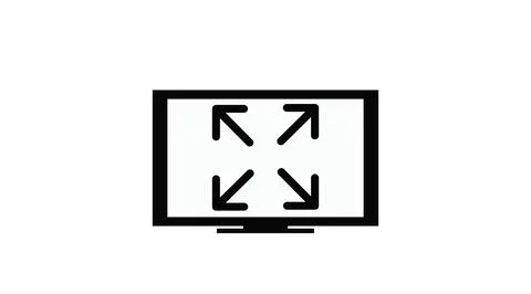 Full Screen Icon. Stock Illustration