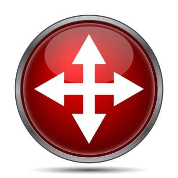 Full screen icon. Internet button on white background.. Stock Illustration